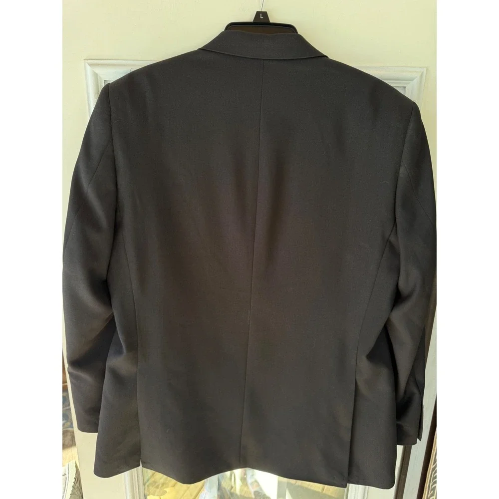 Haggar Tailored Fit Travelperformance suit jacket Sport Coat 42R wedding Intervw